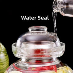 Glass Pickle Jar Fermentation Kit with Water Sealing Lid