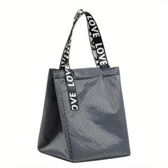 Honeycomb Pattern Bento Box Bag Insulated Aluminum Foil Tote for Lunches