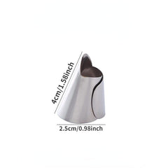 5 Stainless Steel Finger Guard Kitchen Safe Slicing Tool For Hands