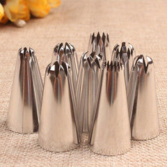 8pcs Stainless Steel Pastry Tips Icing Nozzle Tips For Frosting