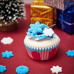 3D Snowflake Silicone Mold for Cake Cupcake Decoration Gray