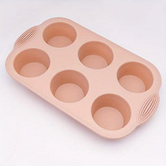 Non Stick Silicone Muffin Pan 6 Grids for Muffins Cupcakes Tarts Fat Bombs