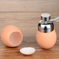 Stainless Steel Egg Cracker Opener Kitchen Gadget