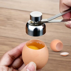 Stainless Steel Egg Cracker Opener Kitchen Gadget