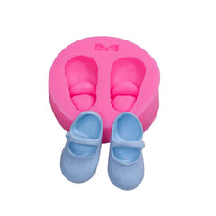 Silicone Cake Molds 3D Little Shoes Bow Chocolate Candy Mold Fondant Cake
