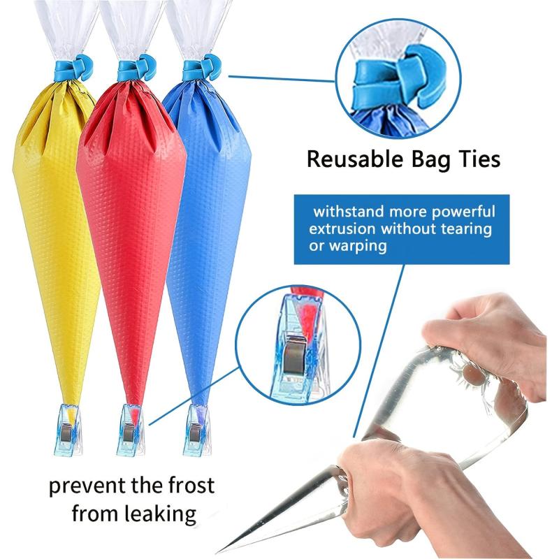 108pcs Disposable Piping Bags Set for Royal Icing and Cookie Decorating