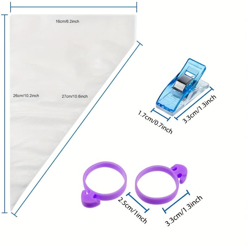 108pcs Disposable Piping Bags Set for Royal Icing and Cookie Decorating