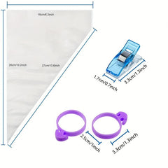108pcs Disposable Piping Bags Set for Royal Icing and Cookie Decorating