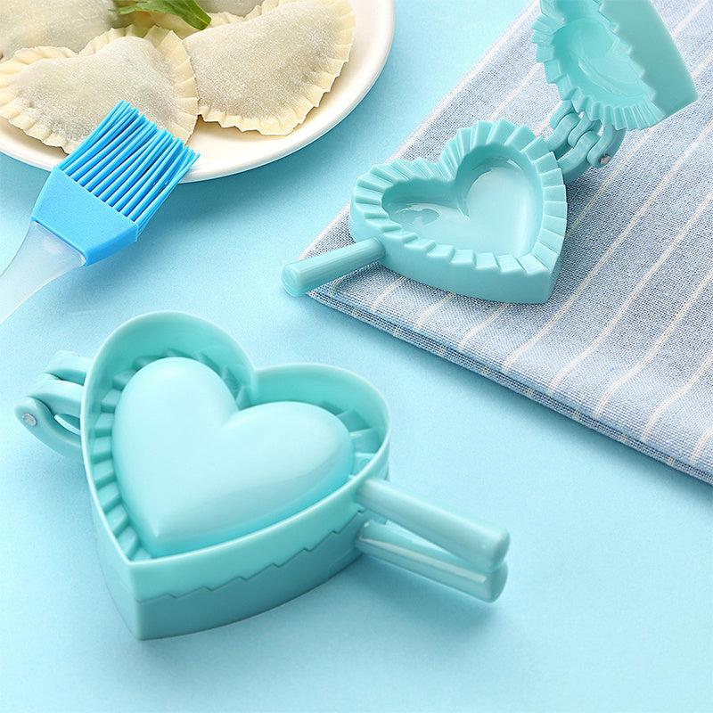 Plastic Heart Shaped Dumpling Mold Kitchen Tool