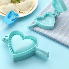 Plastic Heart Shaped Dumpling Mold Kitchen Tool