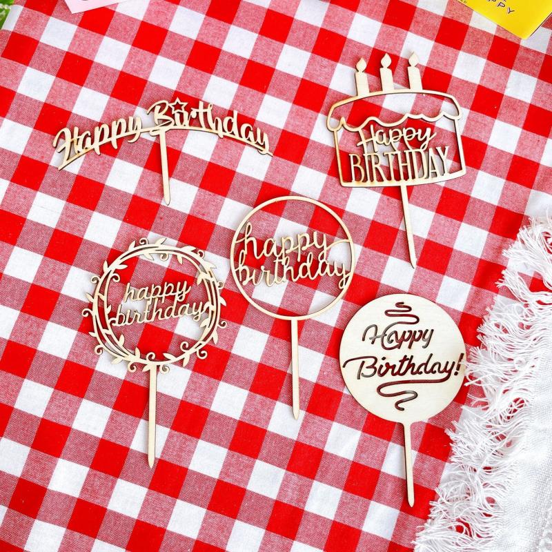 5pcs Birthday Cake Topper Decoration Personalize Your Celebration