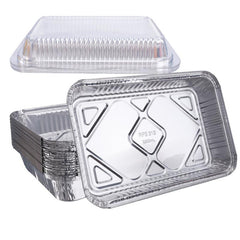 20pcs Durable Alloy Disposable Baking Cooking Pan 12x8x1.9 inches