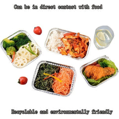 20pcs Durable Alloy Disposable Baking Cooking Pan 12x8x1.9 inches