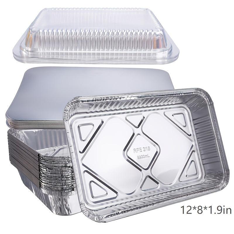 20pcs Durable Alloy Disposable Baking Cooking Pan 12x8x1.9 inches