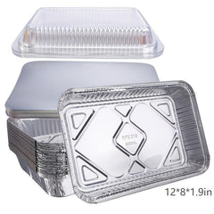 20pcs Durable Alloy Disposable Baking Cooking Pan 12x8x1.9 inches