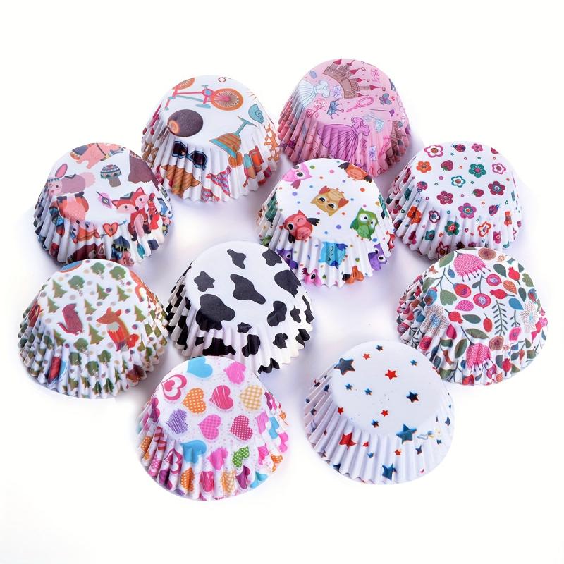 100pcs Mini Cupcake Liners Muffin Paper Cups Cake Molds Baking Tools