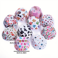 100pcs Mini Cupcake Liners Muffin Paper Cups Cake Molds Baking Tools