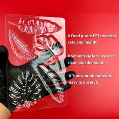 Monstera Leaf Chocolate Mold for Cake Decoration