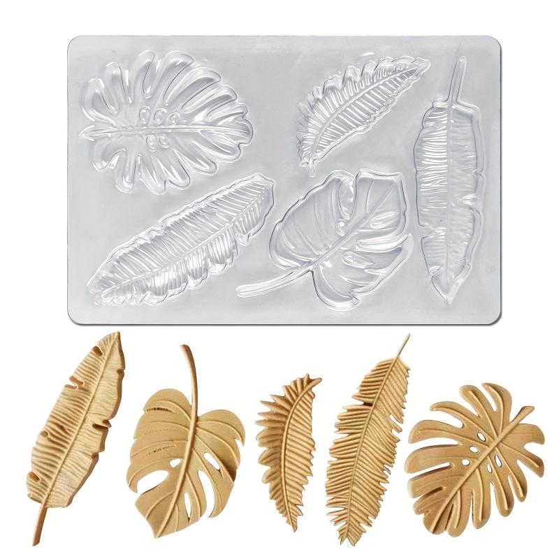 Monstera Leaf Chocolate Mold for Cake Decoration