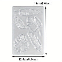 Monstera Leaf Chocolate Mold for Cake Decoration