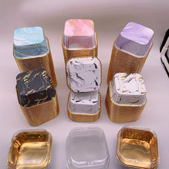 50pcs Foil Cupcake Cake Baking Cup Cupcake Moulds Paper Mousse Cup