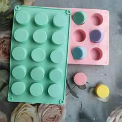 15-Cavity Silicone Cake Molds for Baking Snacks, Candy, Jelly - Random Colors