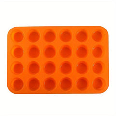 Silicone Muffin Pan 33x22cm 24-Cavity Cupcake Baking Mold Kitchen Gadgets