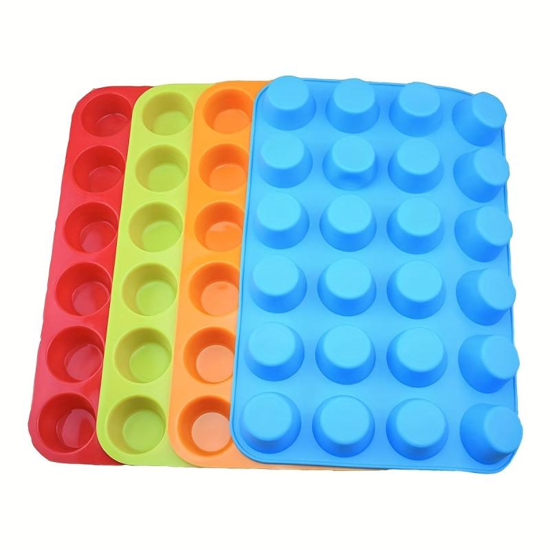 Silicone Muffin Pan 33x22cm 24-Cavity Cupcake Baking Mold Kitchen Gadgets