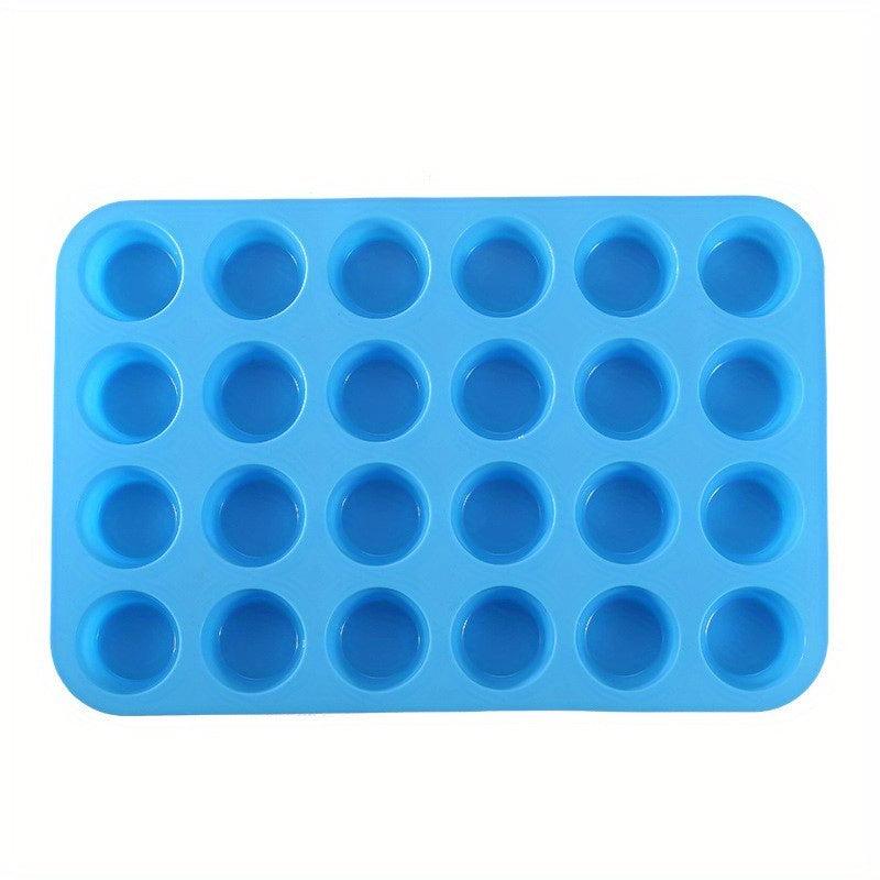 Silicone Muffin Pan 33x22cm 24-Cavity Cupcake Baking Mold Kitchen Gadgets