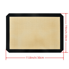 2pcs Silicone Baking Mats Non Stick Reusable Heat Resistant Fibreglass Oven Line
