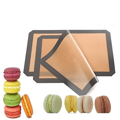 2pcs Silicone Baking Mats Non Stick Reusable Heat Resistant Fibreglass Oven Line