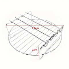 Stainless Steel Air Fryer Rack Accessories 20 Multipurpose Double Layer Rack