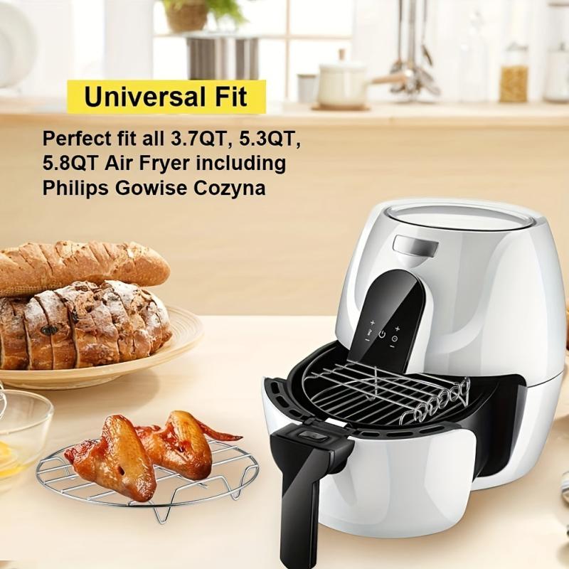 Stainless Steel Air Fryer Rack Accessories 20 Multipurpose Double Layer Rack