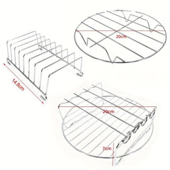 Stainless Steel Air Fryer Rack Accessories 20 Multipurpose Double Layer Rack