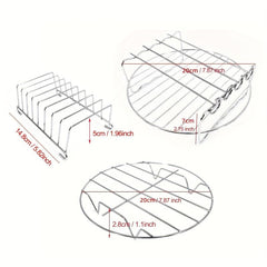 Stainless Steel Air Fryer Rack Accessories 20 Multipurpose Double Layer Rack