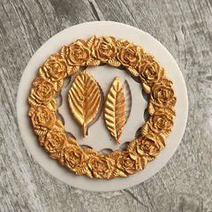 Rosette Leaves Silicone Mold for Cake Chocolate DIY