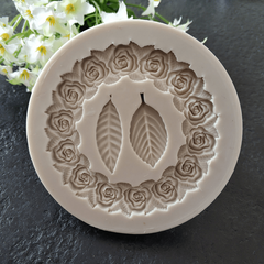 Rosette Leaves Silicone Mold for Cake Chocolate DIY