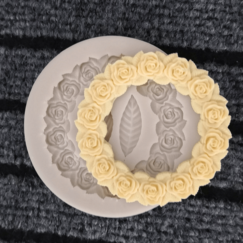 Rosette Leaves Silicone Mold for Cake Chocolate DIY