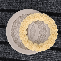 Rosette Leaves Silicone Mold for Cake Chocolate DIY