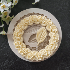 Rosette Leaves Silicone Mold for Cake Chocolate DIY