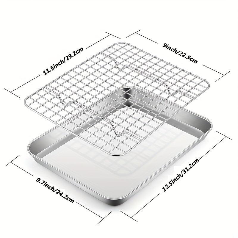 Stainless Steel Baking Sheet with Cooling Rack
