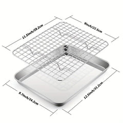 Stainless Steel Baking Sheet with Cooling Rack