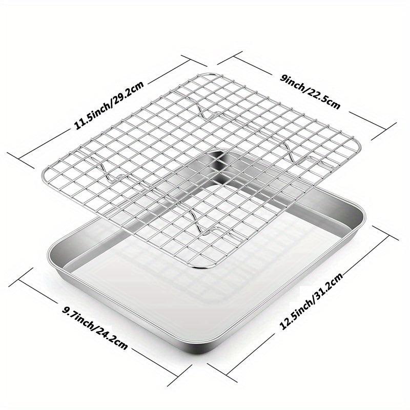 Stainless Steel Baking Sheet with Cooling Rack