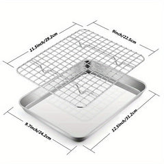 Stainless Steel Baking Sheet with Cooling Rack