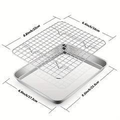 Stainless Steel Baking Sheet with Cooling Rack