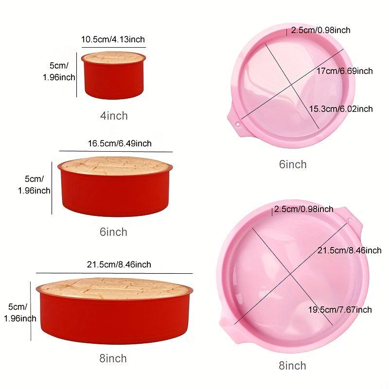 10 15 20 Silicone Baking Cake Mold Round Baking Pan