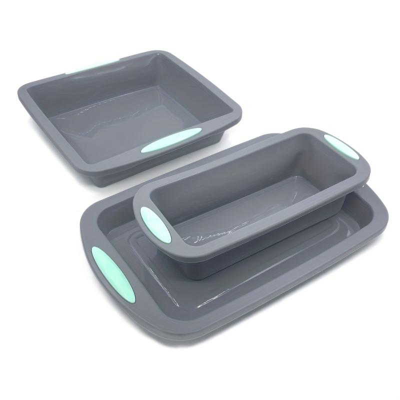 3pcs Silicone Baking Bread Pan Set 230 Heat Resistant Non Stick Baking Tools