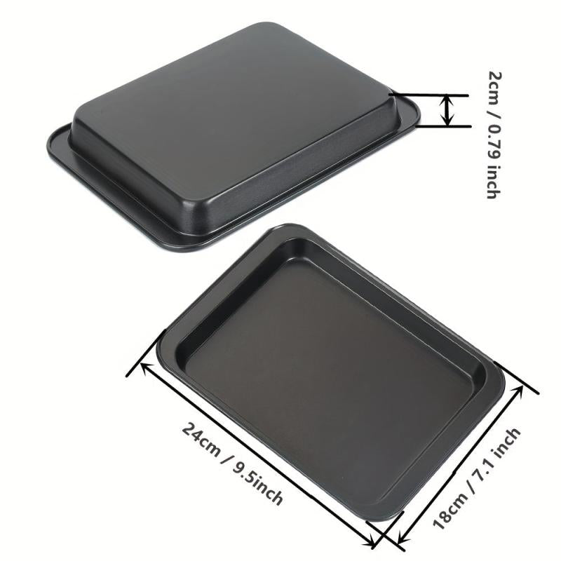 2pc Small Baking Sheets Nonstick 24x18cm for Oven, Toaster Oven