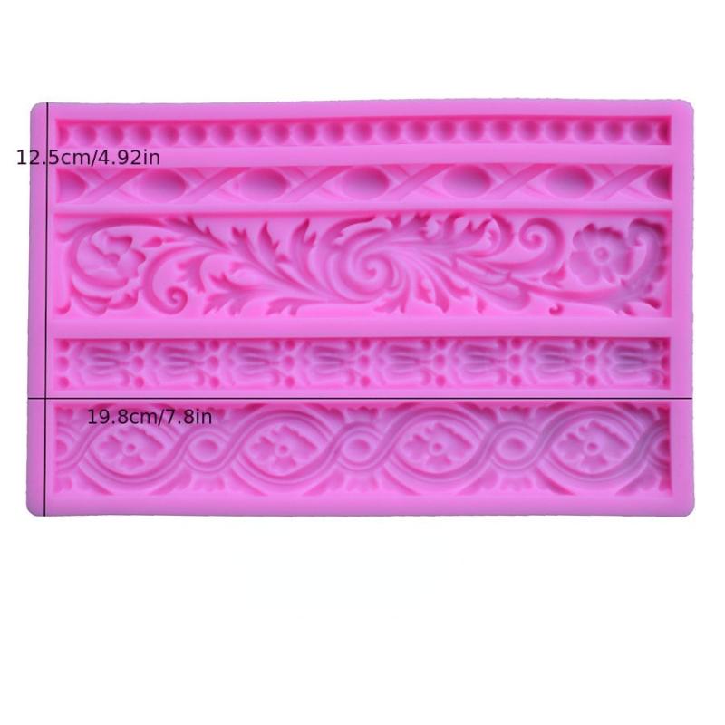 Baroque Scroll Silicone Mold for Cake Decorating and Candy Making