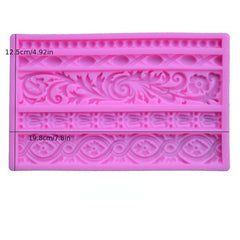 Baroque Scroll Silicone Mold for Cake Decorating and Candy Making